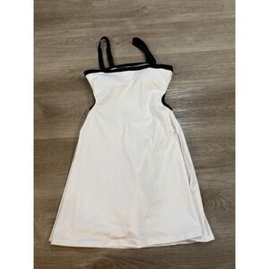 Beach Riot NWOT Back Cutout Sage Mini Dress/skort Athletic White Black‎ Size M